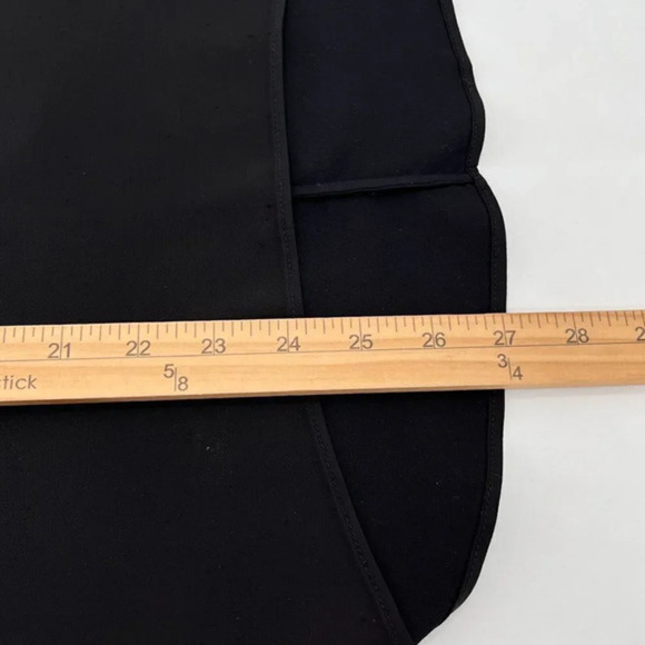 MM Lafleur Boxy Top Womens S Black Cupra Blend Cap Sleeves High-Low Luxe Minimal - Picture 8 of 11